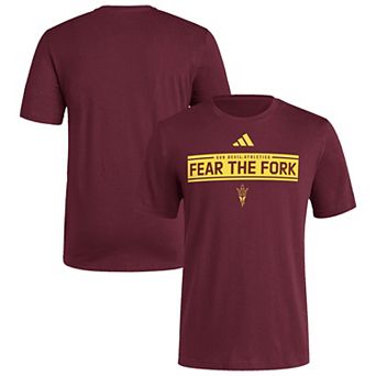 Men's adidas Maroon Arizona State Sun Devils Locker Slogan Pre-Game T-Shirt