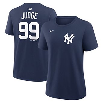 Women's Nike Aaron Judge Navy New York Yankees Name & Number T-Shirt