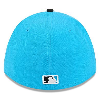 Men's New Era Blue/Black Miami Marlins 2026 Spring Training M-Crown 39THIRTY Flex Hat