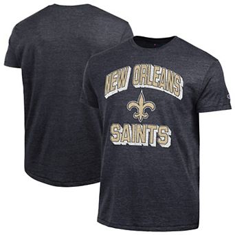 Men's Champion Black New Orleans Saints Ultimate Tri-Blend T-Shirt