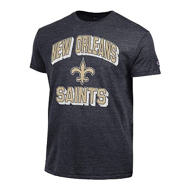 Men's Champion Black New Orleans Saints Ultimate Tri-Blend T-Shirt