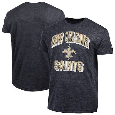 Men's Champion Black New Orleans Saints Ultimate Tri-Blend T-Shirt