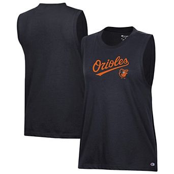 Women's Champion Black Baltimore Orioles Muscle Tank Top