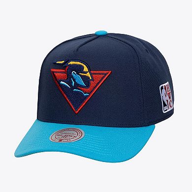 Men's Mitchell & Ness Navy Golden State Warriors Hardwood Classics Legendary Away Pro-Pinch Adjustable Hat