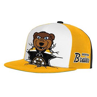 Youth Mitchell & Ness Black Boston Bruins Mascot Snapback Hat