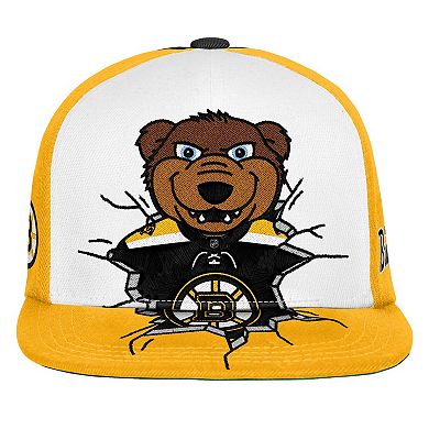 Youth Mitchell & Ness Black Boston Bruins Mascot Snapback Hat