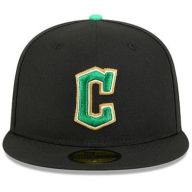 Men's New Era Black Cleveland Guardians 2026 St. Patrick's Day 59FIFTY Fitted Hat