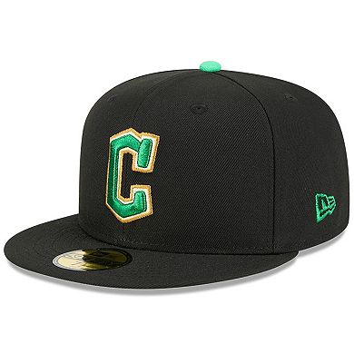 Men's New Era Black Cleveland Guardians 2026 St. Patrick's Day 59FIFTY Fitted Hat