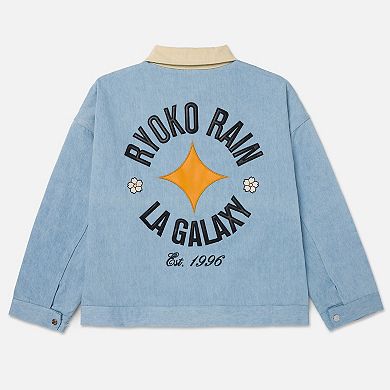 Unisex Ryoko Rain x LA Galaxy Light Blue Full-Zip Work Jacket