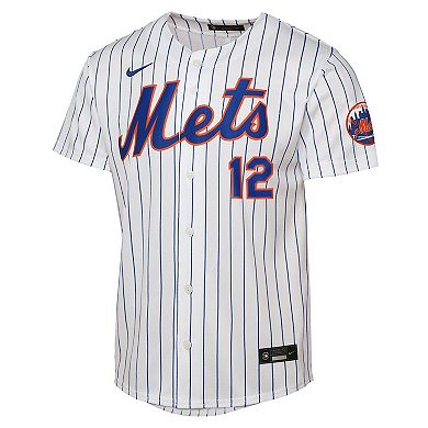 Youth Nike Francisco Lindor White New York Mets Home Stadium Player Jersey