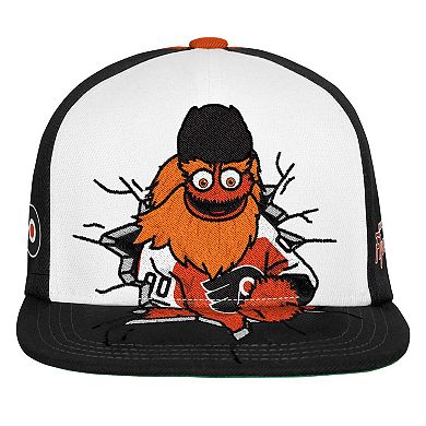 Youth Mitchell & Ness Orange Philadelphia Flyers Mascot Snapback Hat