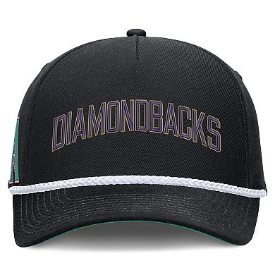 Men's Nike Black Arizona Diamondbacks Cooperstown Collection Rise Adjustable Hat