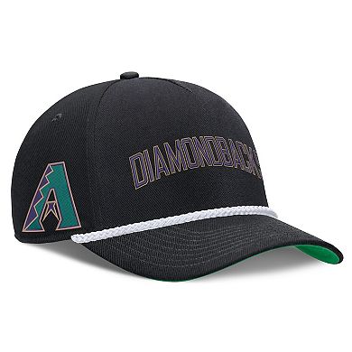 Men's Nike Black Arizona Diamondbacks Cooperstown Collection Rise Adjustable Hat