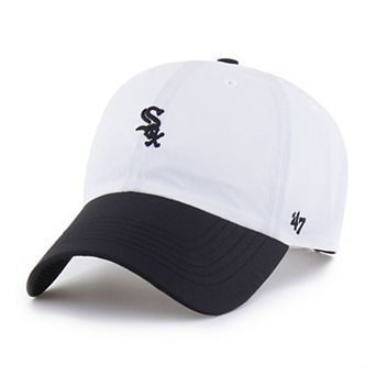 Men's '47 White/Black Chicago White Sox Vista Mini Clean Up brrr� Adjustable Hat