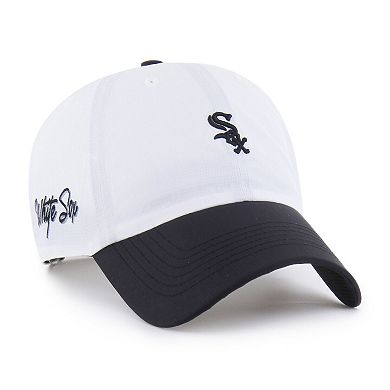 Men's '47 White/Black Chicago White Sox Vista Mini Clean Up brrr Adjustable Hat