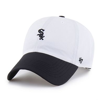 Men's '47 White/Black Chicago White Sox Vista Mini Clean Up brrr Adjustable Hat