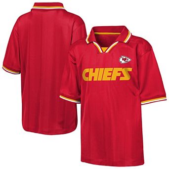 Youth Outerstuff Red Kansas City Chiefs Stadium Jersey Polo