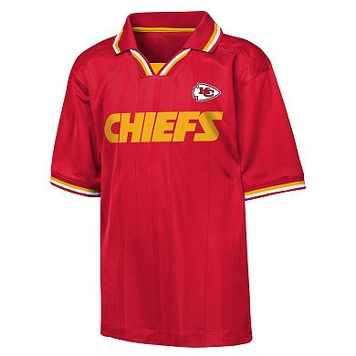 Youth Outerstuff Red Kansas City Chiefs Stadium Jersey Polo
