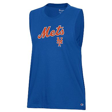 Women's Champion Royal New York Mets Muscle Tank Top