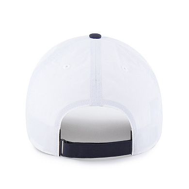 Men's '47 White/Navy Atlanta Braves Vista Mini Clean Up brrr Adjustable Hat
