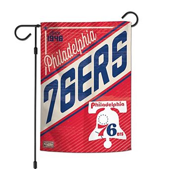 "WinCraft Philadelphia 76ers 12"" x 18"" Hardwood Classics Double-Sided Garden Flag"