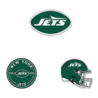 WinCraft New York Jets 3-Pack Premium Fridge Magnet Set