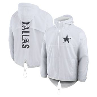 Men's Fanatics White Dallas Cowboys Type Play Down Full-Zip Jacket