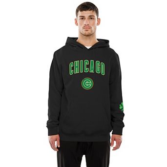 Men's New Era Black Chicago Cubs 2026 St. Patrick's Day Fleece Hoodie