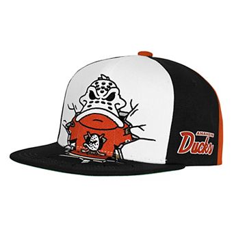 Youth Mitchell & Ness Orange Anaheim Ducks Mascot Snapback Hat