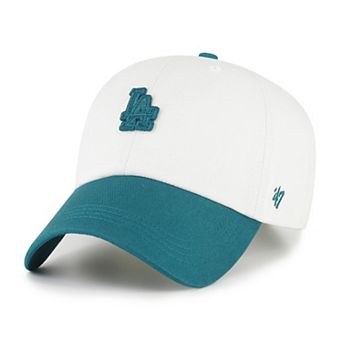 Men's '47 White/Teal Los Angeles Dodgers Contemporary Tonal Clean Up Adjustable Hat
