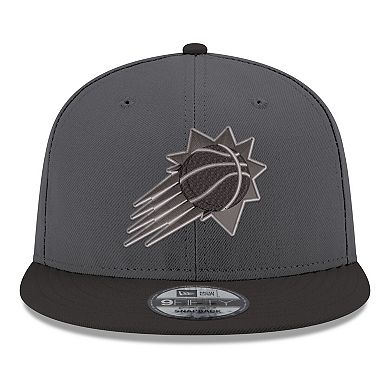 Men's New Era Gray/Black Phoenix Suns Logo 2-Tone 9FIFTY Snapback Hat