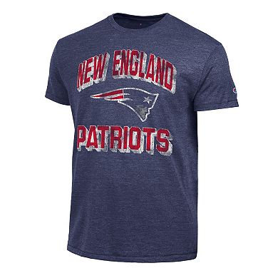 Men's Champion Navy New England Patriots Ultimate Tri-Blend T-Shirt