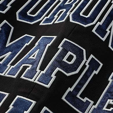 Women's The Wild Collective Black Toronto Maple Leafs Original 6 Hooded Blazer