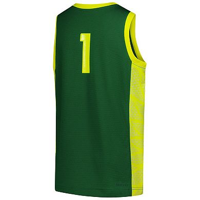 Youth Nike #1 Green Oregon Ducks Replica Basketball Jersey