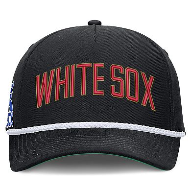 Men's Nike Black Chicago White Sox Cooperstown Collection Rise Adjustable Hat