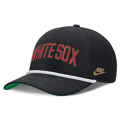 Men's Nike Black Chicago White Sox Cooperstown Collection Rise Adjustable Hat