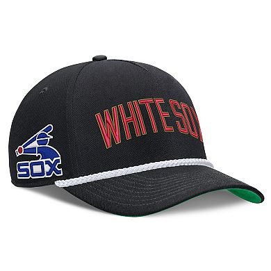 Men's Nike Black Chicago White Sox Cooperstown Collection Rise Adjustable Hat