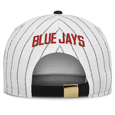 Men's Nike White/Black Toronto Blue Jays Cooperstown Collection Pro Adjustable Hat