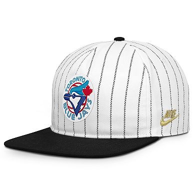 Men's Nike White/Black Toronto Blue Jays Cooperstown Collection Pro Adjustable Hat