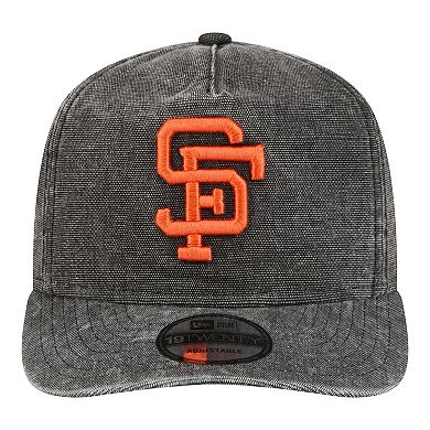 Men's New Era Black San Francisco Giants Throwback Denim Classic 19TWENTY Adjustable Hat