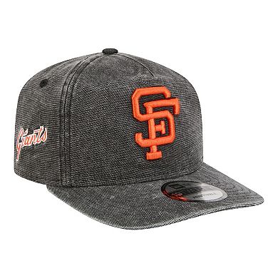 Men's New Era Black San Francisco Giants Throwback Denim Classic 19TWENTY Adjustable Hat