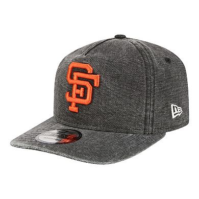 Men's New Era Black San Francisco Giants Throwback Denim Classic 19TWENTY Adjustable Hat