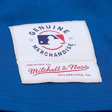 Women's Mitchell & Ness Royal Chicago Cubs Pep Rally Cropped Boxy T-Shirt