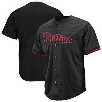 Men's Profile Black Philadelphia Phillies Big & Tall Pop Fashion Jersey