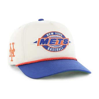 Youth '47 Natural/Royal New York Mets Frame Out Hitch Adjustable Hat