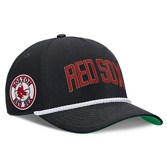 Men's Nike Black Boston Red Sox Cooperstown Collection Rise Adjustable Hat