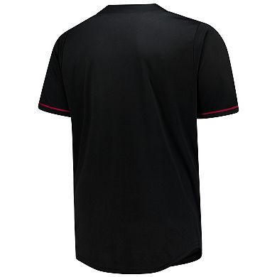 Men's Fanatics Black Cleveland Cavaliers Big & Tall Pop Full-Button Jersey