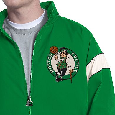 Men's Starter Green Boston Celtics The Gust Full-Zip Hoodie