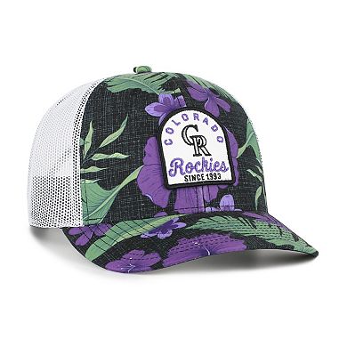 Men's '47 Black Colorado Rockies Tei Beachside Adjustable Trucker Hat