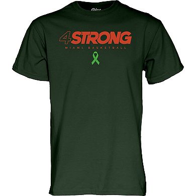 Unisex Blue 84 Marcus Allen Green Miami Hurricanes 4 Strong T-Shirt